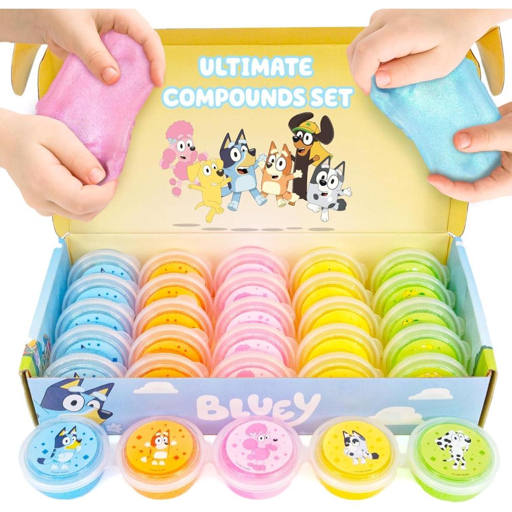 imageHello Kitty Ultimate Slime Set 25Pack Scented Glitter Slimes Party Favors for Kids 812 Slime Bulk Mini Slime Sanrio StuffBluey