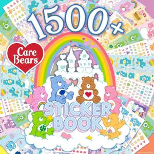 Care Bears Sticker Book, 1500 Cute Stickers for Scrapbooks, Planners, Features Letter, Laptops and Water Bottle for Kids Teens, School Supplies for Kids(Care Bears)