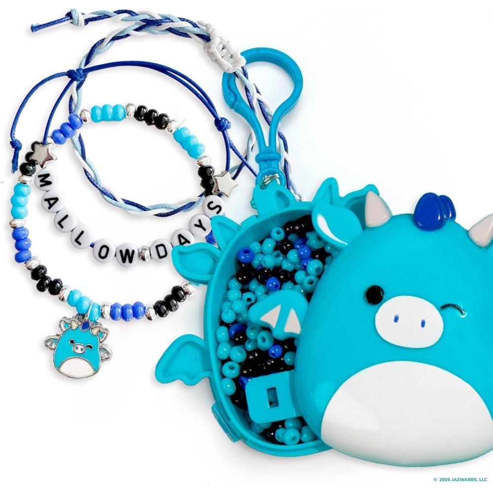 imageOriginal Squishmallows Archie The Axolotl Bracelet Kit Friendship Bracelet Kit Charm Bracelet Making Kit Gifts for Girls Squishmallows for Boys Craft KitsTatiana the Dragon