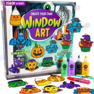 Horizon Group USA 10-Pack Suncatcher Art Pens – 10 Colors, 10ML Each – Kids’ Window Art Supplies, Refill Pens for Suncatchers, Arts and Crafts Activity(Halloween)