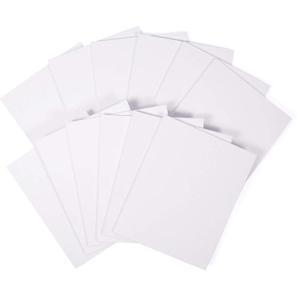imageHorizon Group USA Stretched Canvas 11quotquot x 14quotquot 8 PK 16mm Thick 100 Cotton for Painting Pouring Oil Paint MultiMedia Art 8Pack 204039Canvas Boards