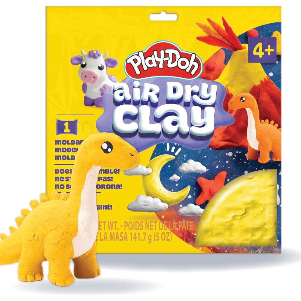 imagePlayDoh Air Dry Clay 5 oz Red Clay Bag Arts ampamp Crafts Art Supplies Arts and Crafts for Adults and Kids Craft Supplies Clay Tools and Kit Modeling Clay for Kids Air Dry Clay KitYellow