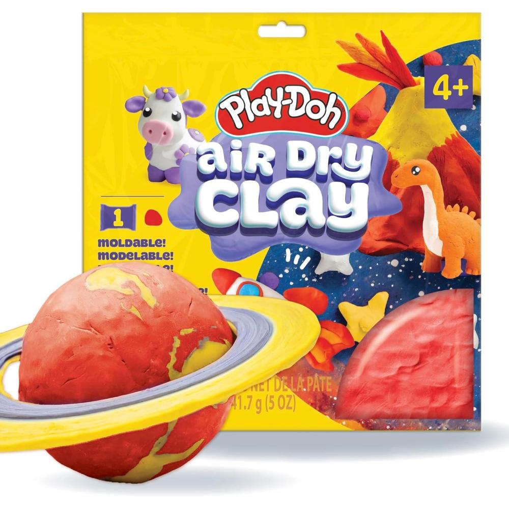 imagePlayDoh Air Dry Clay 5 oz Red Clay Bag Arts ampamp Crafts Art Supplies Arts and Crafts for Adults and Kids Craft Supplies Clay Tools and Kit Modeling Clay for Kids Air Dry Clay KitRed