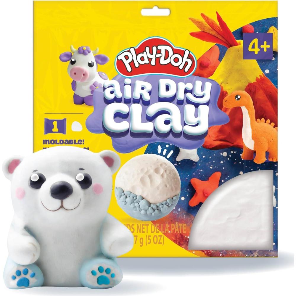 imagePlayDoh Air Dry Clay 5 oz Red Clay Bag Arts ampamp Crafts Art Supplies Arts and Crafts for Adults and Kids Craft Supplies Clay Tools and Kit Modeling Clay for Kids Air Dry Clay KitWhite