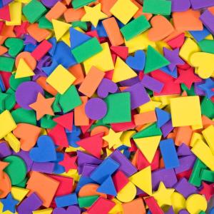 Horizon Group USA Assorted Self Adhesive Foam Shapes, Multicolored(Foam Shapes)