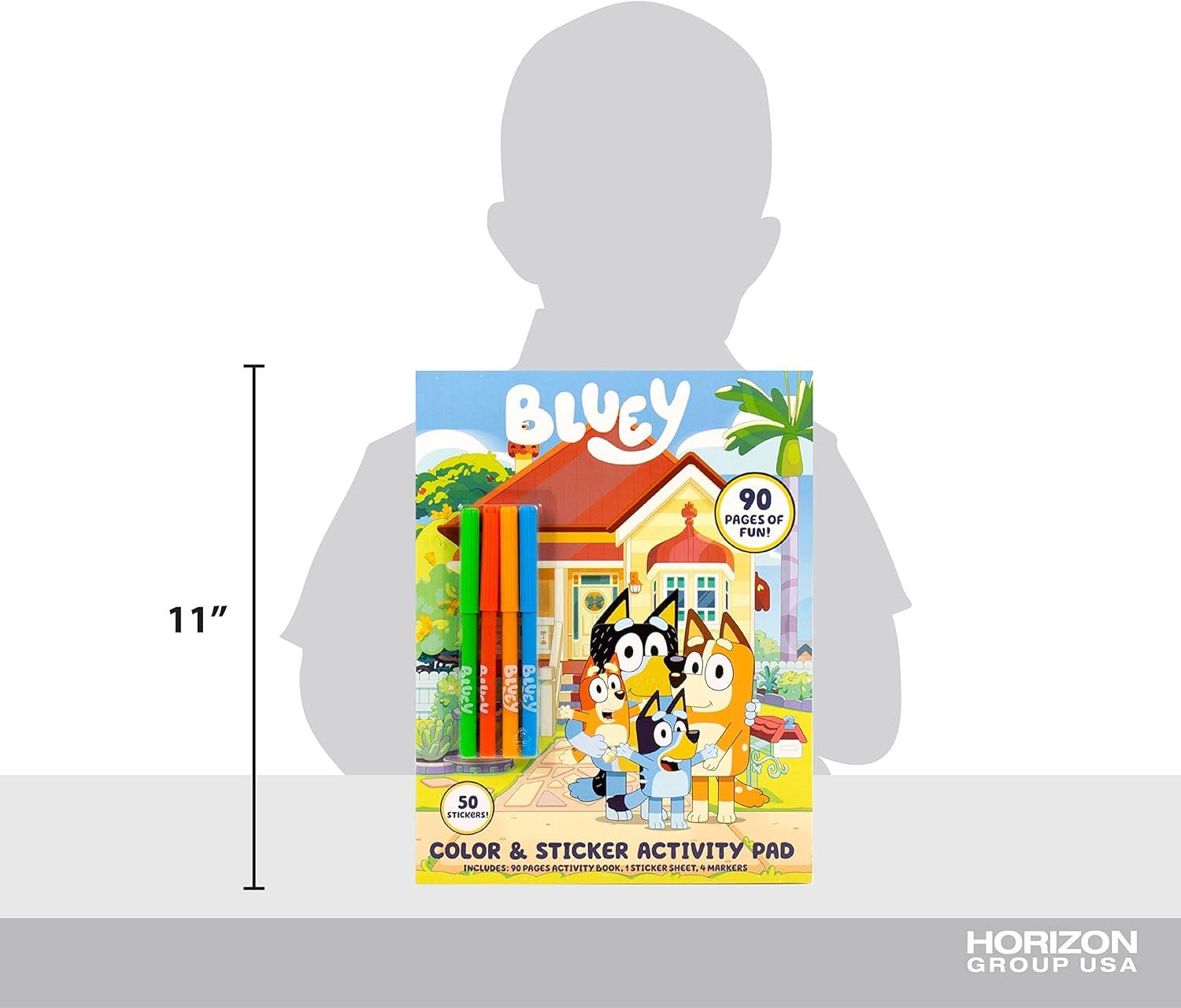 imageBluey Coloring ampamp Activity Book Coloring Book Activity for Kids Ages 3 ampamp Up  Includes Stickers for KidsBluey Coloring  Activity Book