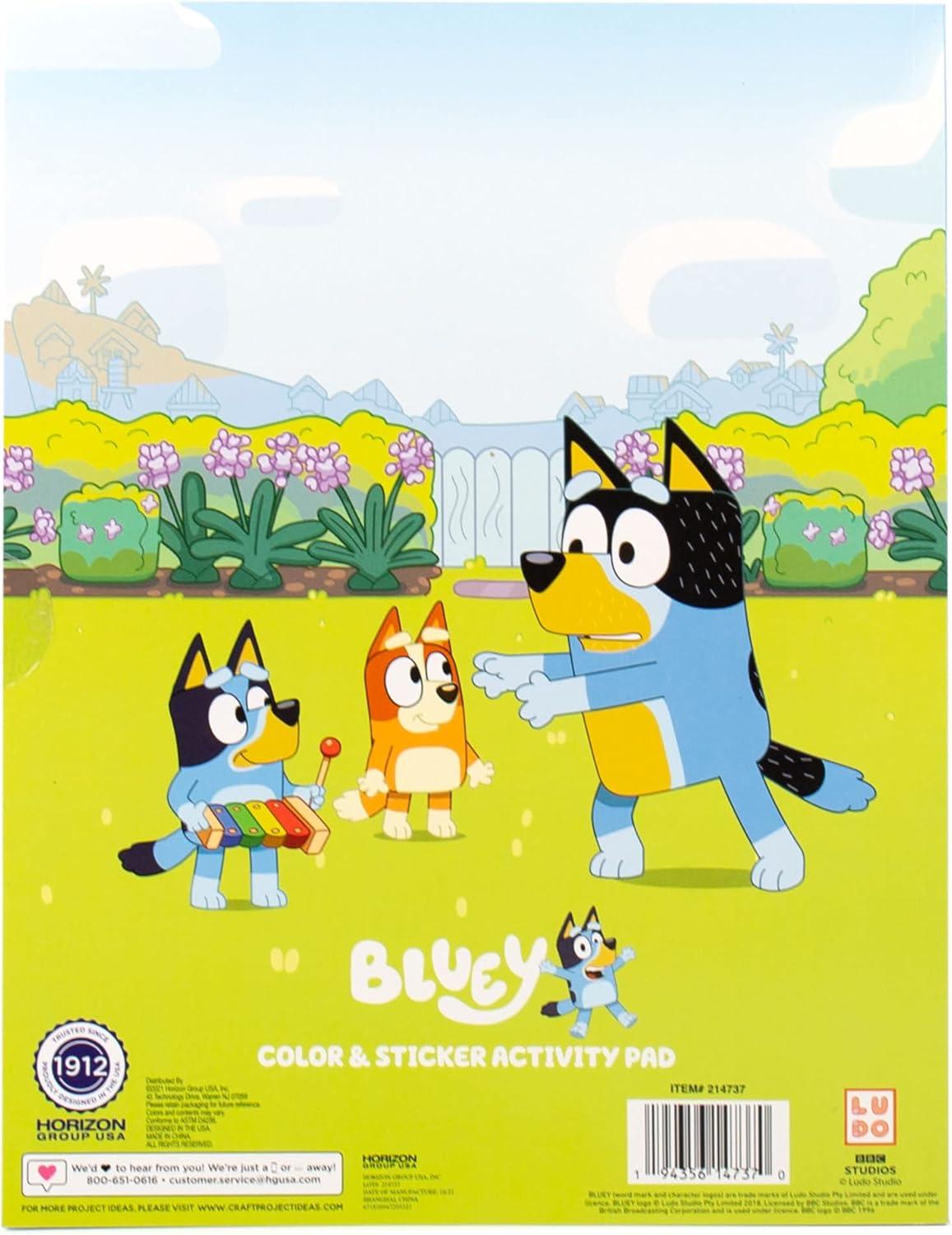 imageBluey Coloring ampamp Activity Book Coloring Book Activity for Kids Ages 3 ampamp Up  Includes Stickers for KidsBluey Coloring  Activity Book