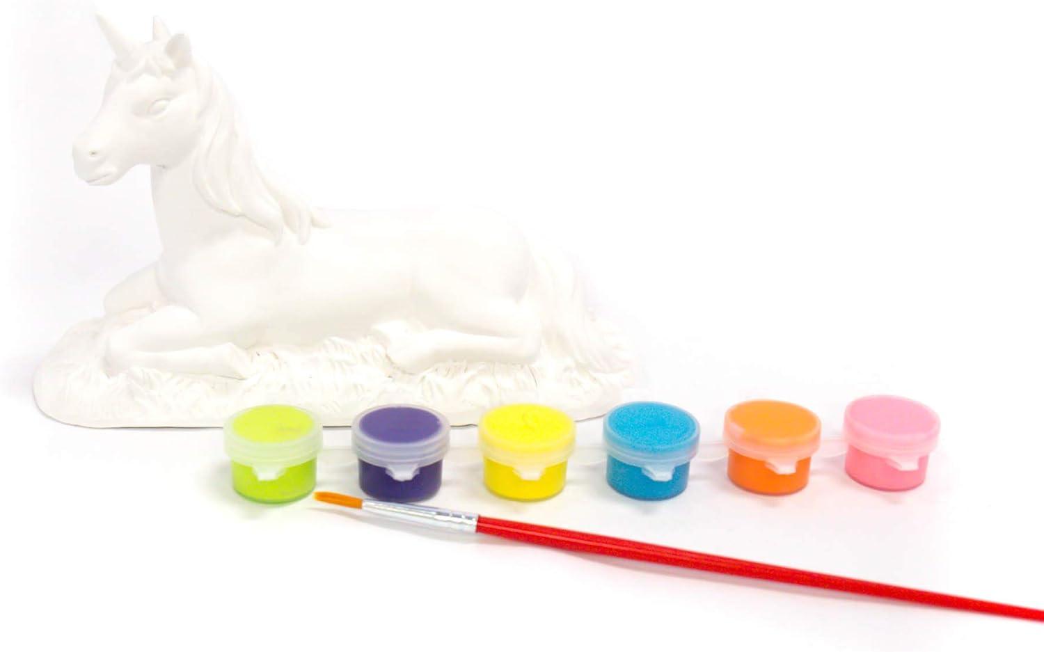 imageCreative Roots Paint Your Own Rock Pets by Horizon Group USA 6 Colors Paint Brush Wiggly Eyes and Glue Included MulticolorUnicorn