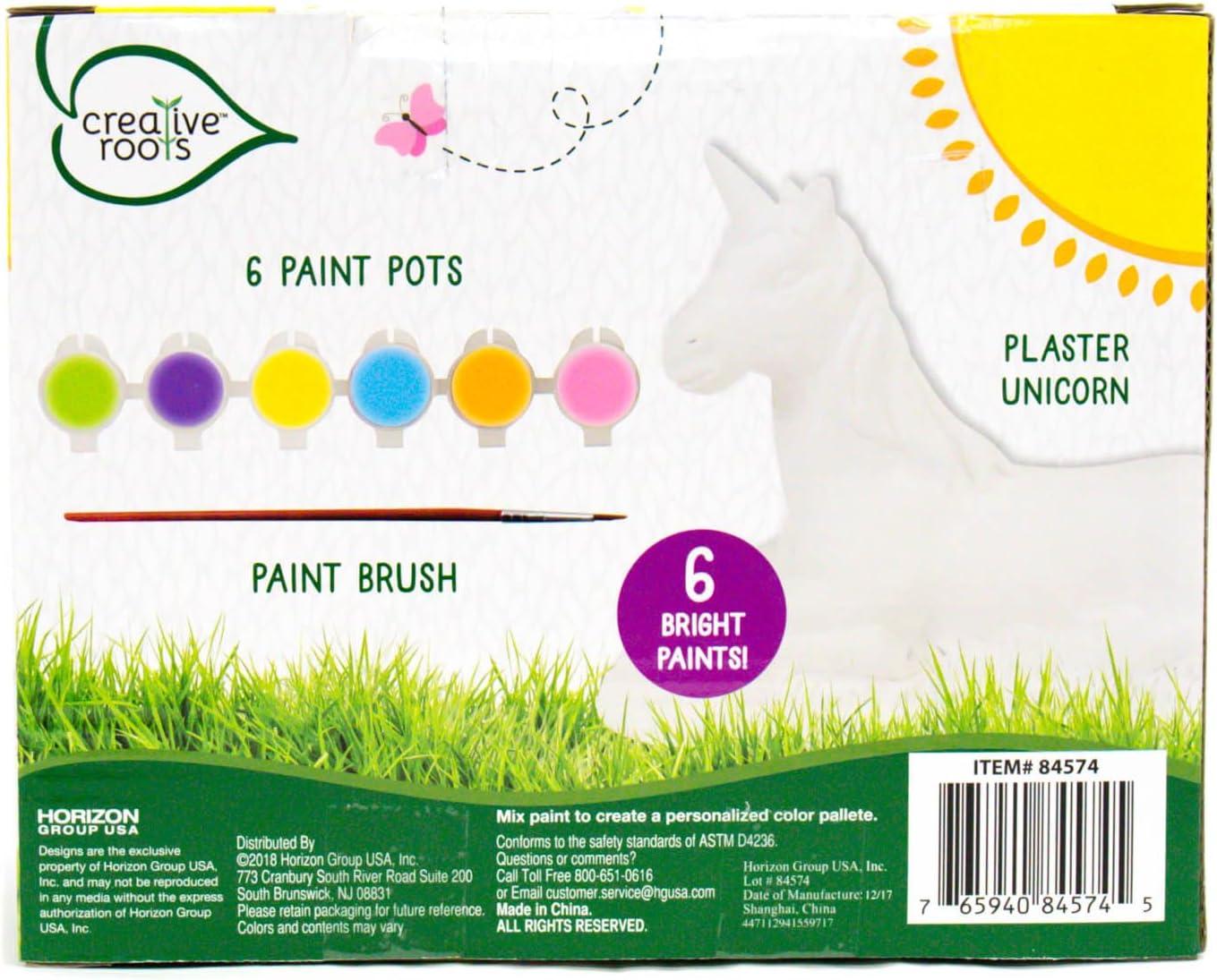 imageCreative Roots Paint Your Own Rock Pets by Horizon Group USA 6 Colors Paint Brush Wiggly Eyes and Glue Included MulticolorUnicorn