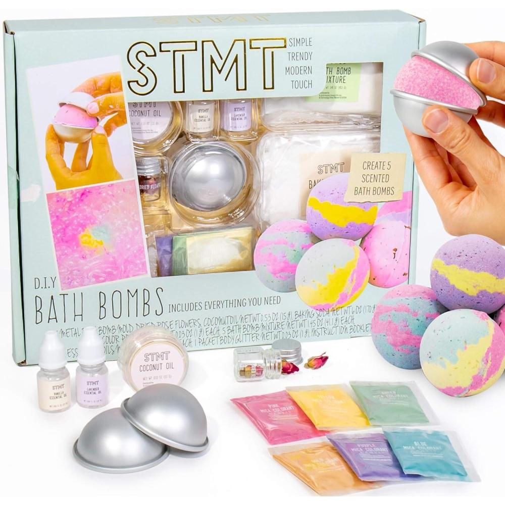 imageSTMT SelfLove Club DIY Bath Bombs by Horizon Group USA Create 5 Bath Bombs with Pastel Colors Essential Oils ampamp Clean Beauty Ingredients DIY Bath Bomb KitGreen