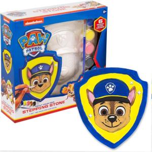 Bluey Paint Your Own Stepping Stone, Design 7 DIY Stone Art, Fun Kit for Kids, Less Mess Paintable Stones Art Set, Great Summer Activity Kids Ages 8, 9, 10, 11(Paw Patrol)