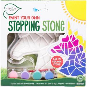 Creative Roots Mosaic Heart Stepping Stone, Includes 7-Inch Ceramic Stepping Stone & 6 Vibrant Paints, Mosaic Stepping Stone Kit, Paint Your Own, DIY Stepping Stone Kit for Kids Ages 8+(Unicorn)