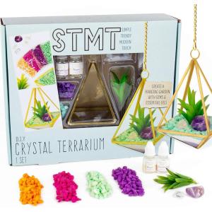 STMT D.I.Y. Crystal Terrarium Kit for Kids – Arts and Crafts, Gifts for Little Girls, Ages 8+