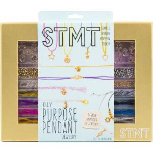 STMT D.I.Y. Resin Jewelry Studio, All-in-One Resin Jewelry Making Kit with Molds, Fun DIY Kit to Make Your Own Necklaces, Bracelets & More, Great Gift for Teen Girls 14+(Purpose Pendant)