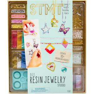 STMT D.I.Y. Resin Jewelry Studio, All-in-One Resin Jewelry Making Kit with Molds, Fun DIY Kit to Make Your Own Necklaces, Bracelets & More, Great Gift for Teen Girls 14+(Resin)