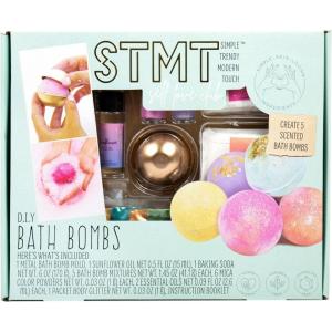 STMT Self-Love Club D.I.Y. Bath Bombs by Horizon Group USA, Create 5 Bath Bombs with Pastel Colors, Essential Oils & Clean Beauty Ingredients, DIY Bath Bomb Kit(Blue)