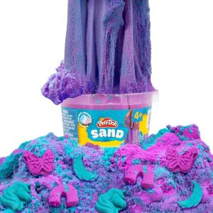 Play-Doh Sand, Scented, 10-Pack(Teal & Purple – Cotton Candy)