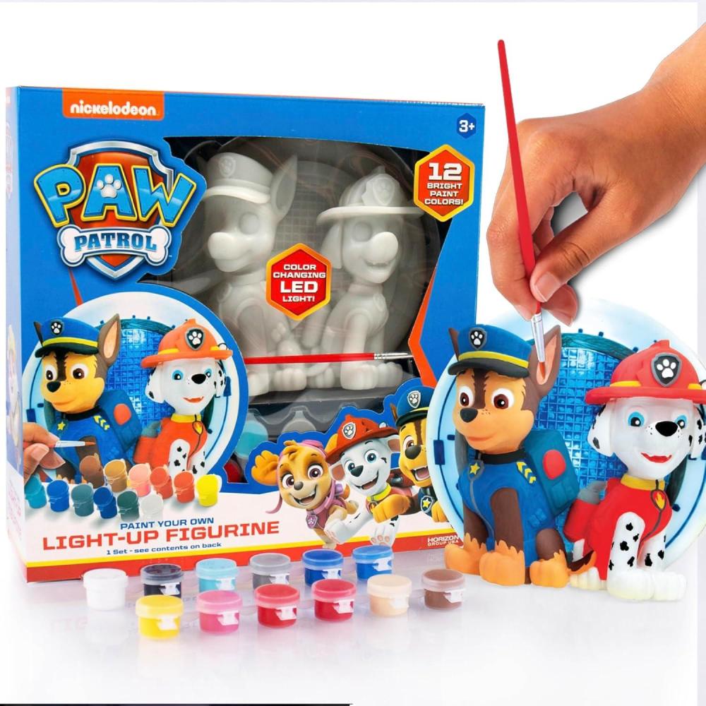 imageBluey Paint Your Own Bank Includes 6 Paints Stickers Vinyl Bank Piggy Bank for Kids Themed Piggy Bank Great Gift Birthday Party Toy Figures Paintable Bluey Toys Bluey Toys for Toddlers 13Paw Patrol LightUp Figurines