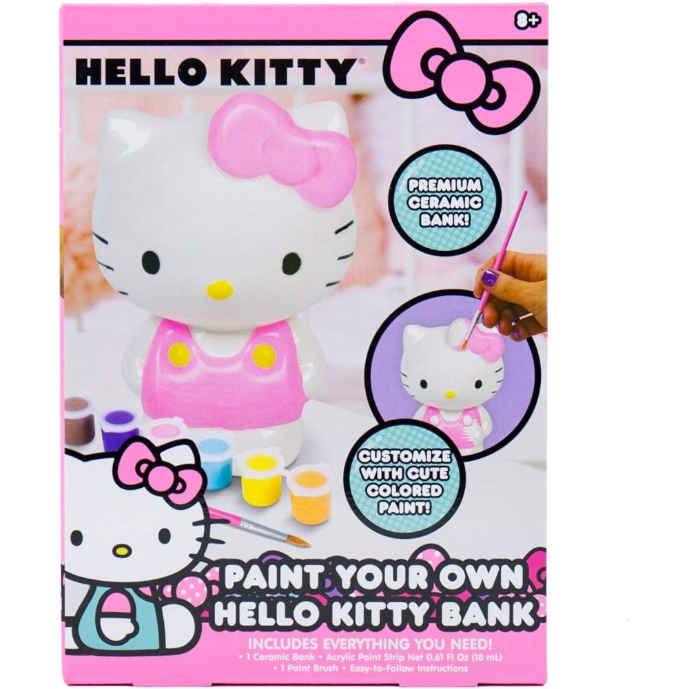 imageSanrio Hello Kitty and Friends Paint Your Own Figurines Arts and Crafts KitPiggy Bank