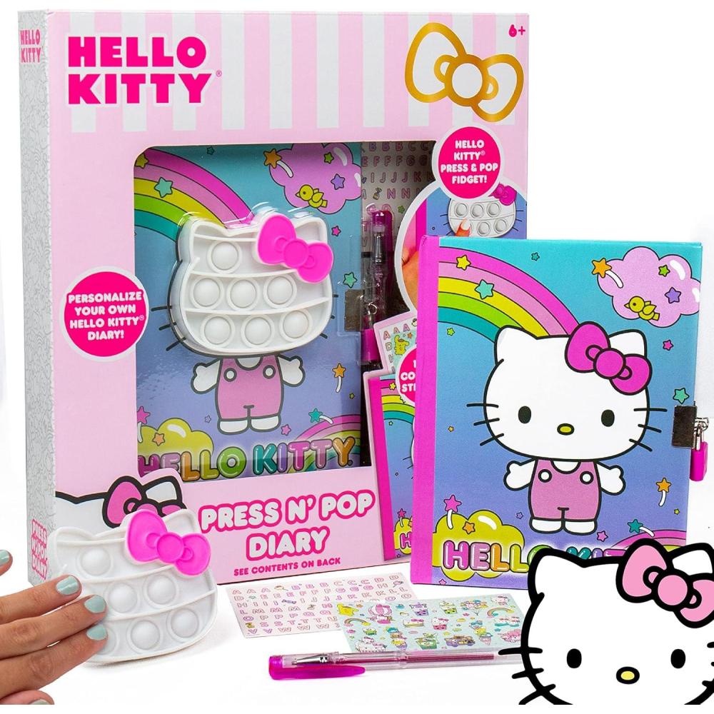 imageHello Kitty Create Your Own Squishy Diary by Horizon Group USAPress N Pop Diary
