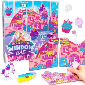Made By Me Create Your Own Window Art, Paint Your Own Suncatchers, DIY Arts & Crafts Idea, Craft Kits for Kids, Crafts for Kids & Toddlers, Toddler Arts and Crafts(Unicorn)