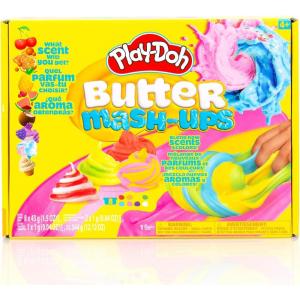 Play-Doh Super Stretch 12-Pack Playdoh Variety Kit, Kids Gifts, Popular Toys, Party Favors for Ages 8-12, Bulk Compound Packs(8 Pack Butter Scented)