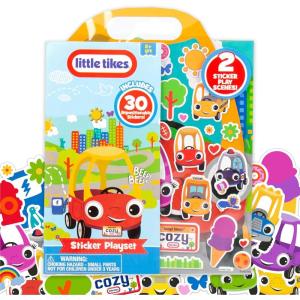 Repositionable Little Tikes Sticker Playset – Car & Truck Stickers for Kids Ages 3+(Little Tikes)