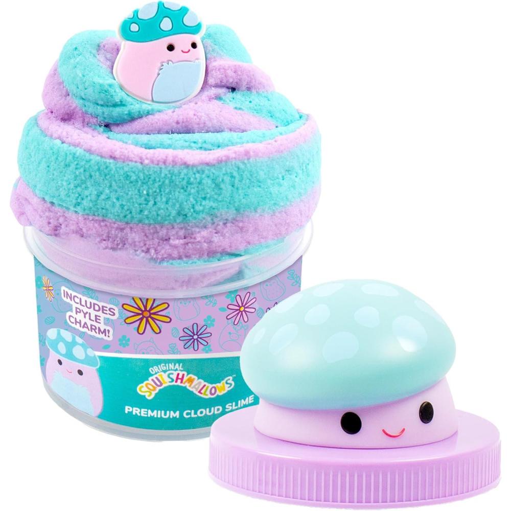 imageOriginal Squishmallows Ashely The Apple Premium Cloud Slime Green AppleScented 8 oz Storage Container with Figurine Topper Rubber Charm Goodie Bags Stuffers Kids Party Favors Sensory ToysPyle Grape