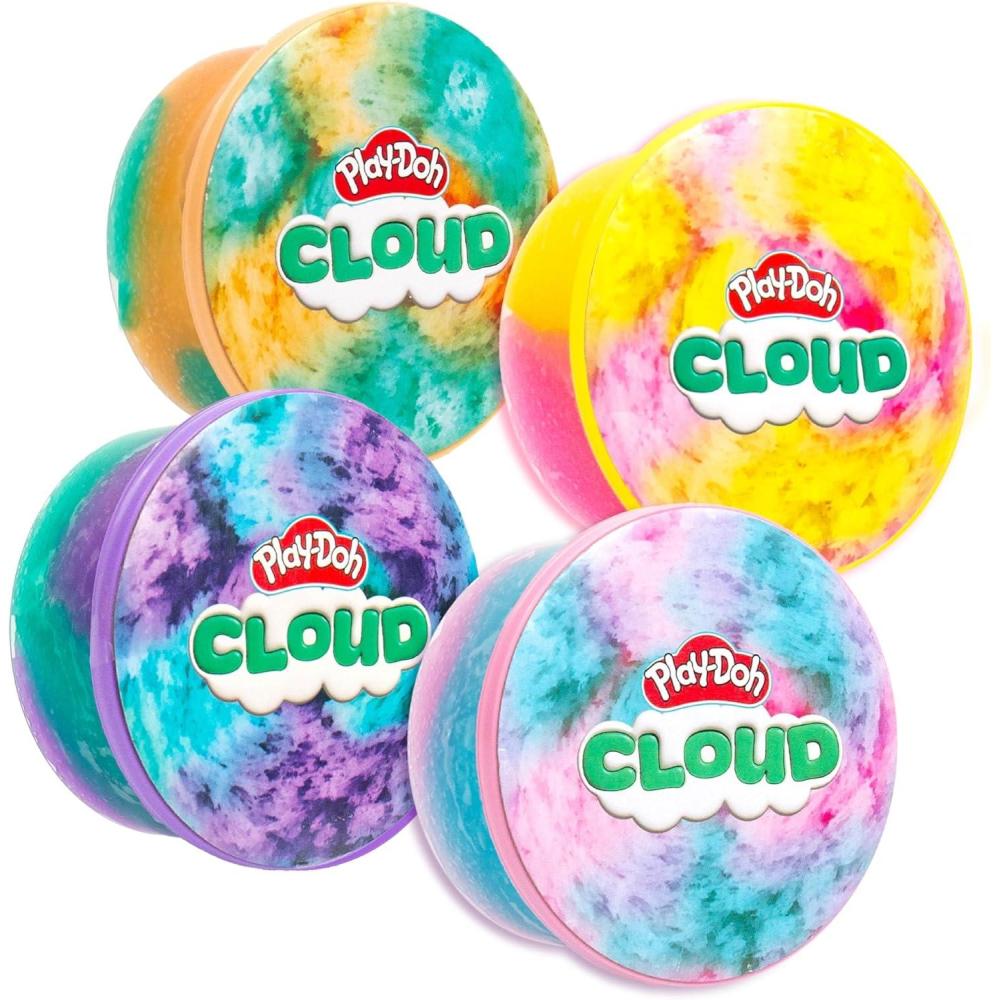 imagePlayDoh Butter Teal ampamp Orange Compound Coconut Scent Single 5 oz Can4Piece Bundle Pack