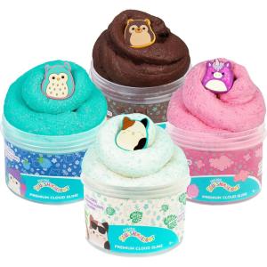 Original Squishmallows Premium Cloud Slime – 4-Pack Scented Slimes(4-Pack)