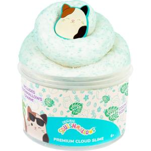 Original Squishmallows Premium Cloud Slime – 4-Pack Scented Slimes(Cam- Coconut Scent)