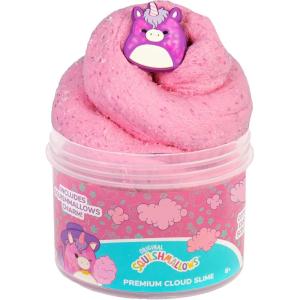 Original Squishmallows Premium Cloud Slime – 4-Pack Scented Slimes(Lola- Cotton Candy)