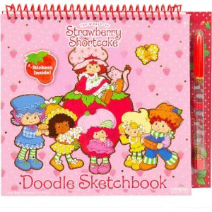 Rainbow Brite Sketchbook 20 Pages & 100+ Stickers(Strawberry Shortcake)