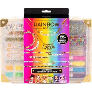 Rainbow High Ultimate Jewelry Designer, DIY Jewelry Making Kit, Design 20+ Pieces of Jewelry, Great Weekend or Sleepover Activity for Girls, Bead Kit for Kids Teens & Tweens Ages 8, 9, 10, 11(400+ Beads)