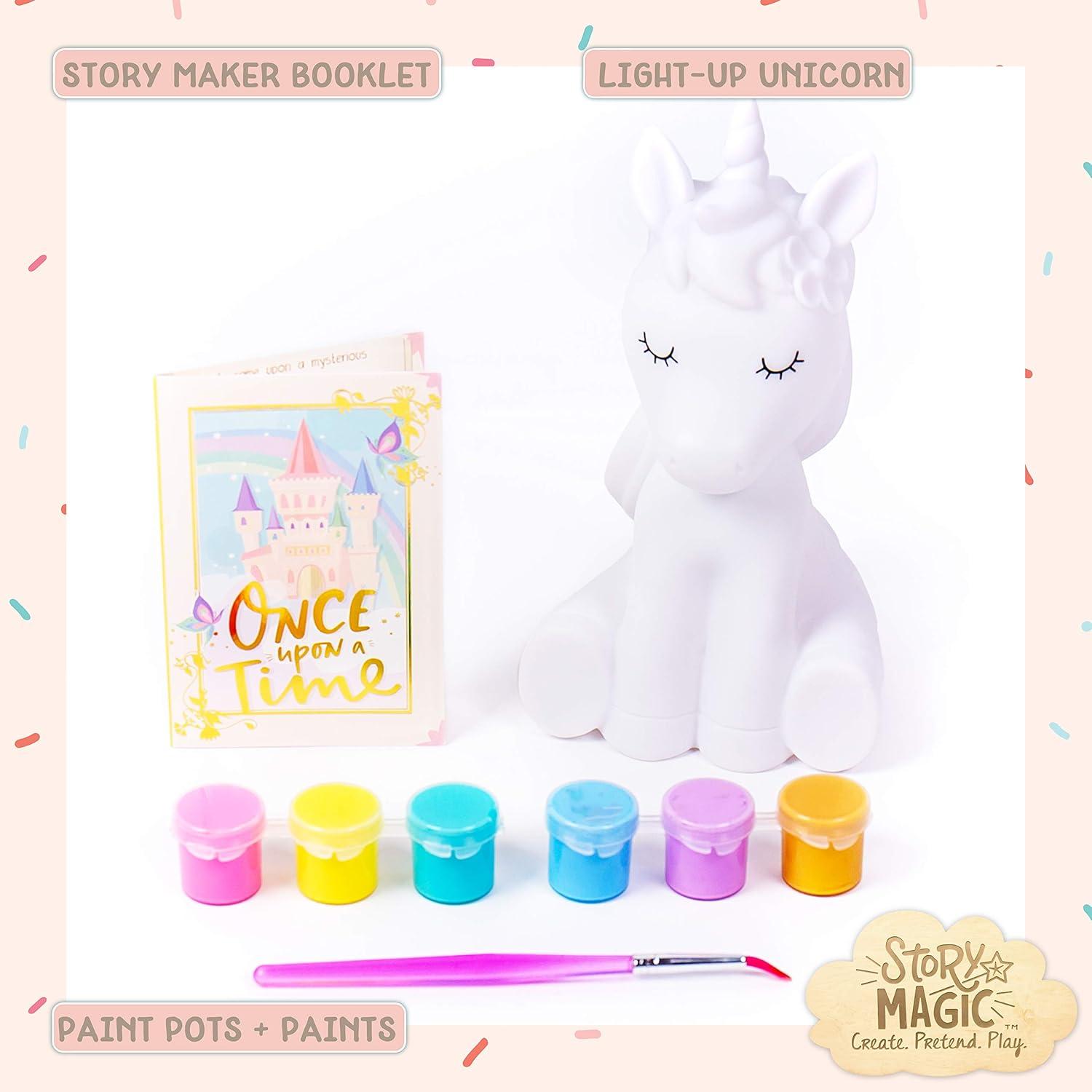 imageStory Magic Paint Your Own LightUp Unicorn by Horizon Group USA Paintable Batteries Required ColorChange LED Night Light