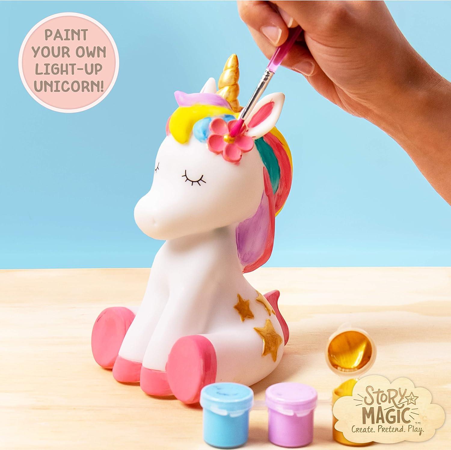imageStory Magic Paint Your Own LightUp Unicorn by Horizon Group USA Paintable Batteries Required ColorChange LED Night Light