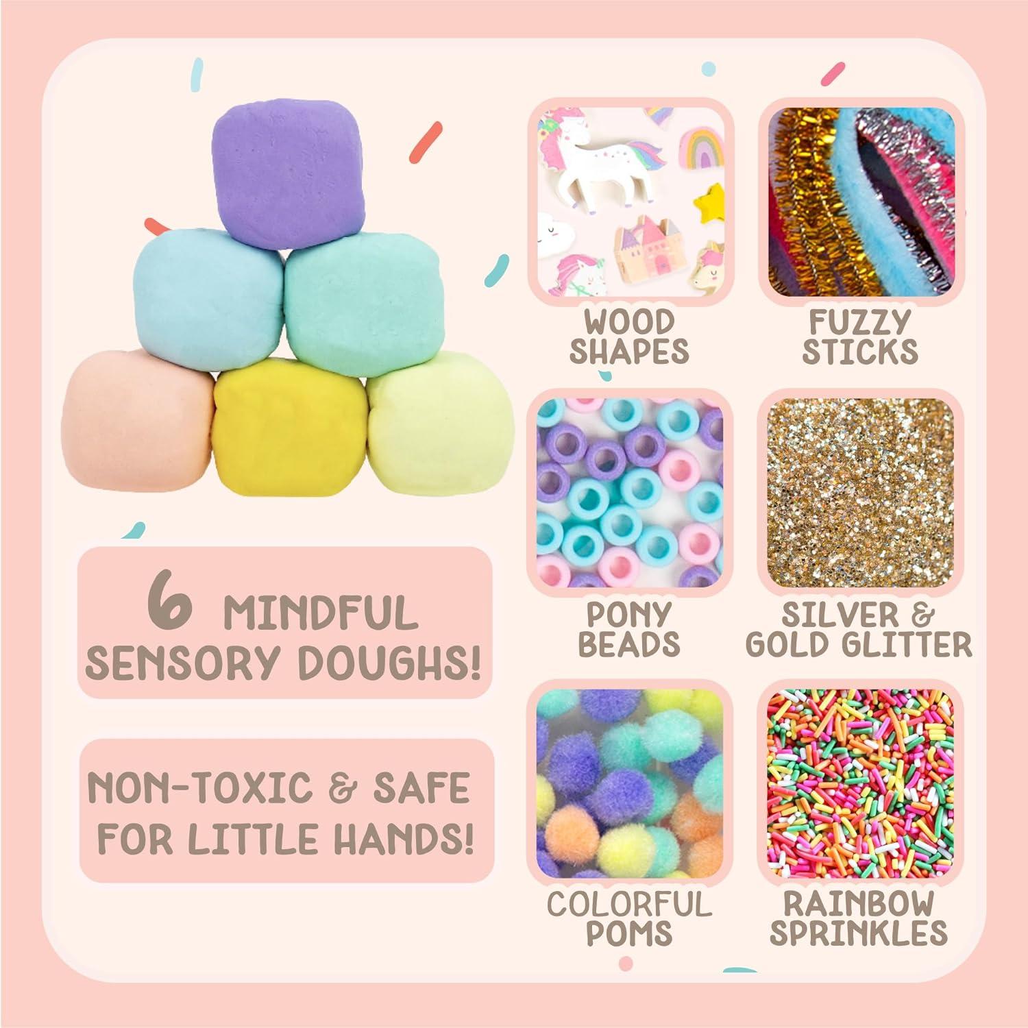 imageStory Magic Rainbow Unicorn Sensory Play Set Build Cognitive Development and Fine Motor Skills Tactile Activities for On The Go Sensory Toys for Preschoolers and Kids Ages 4 5 6 7 8