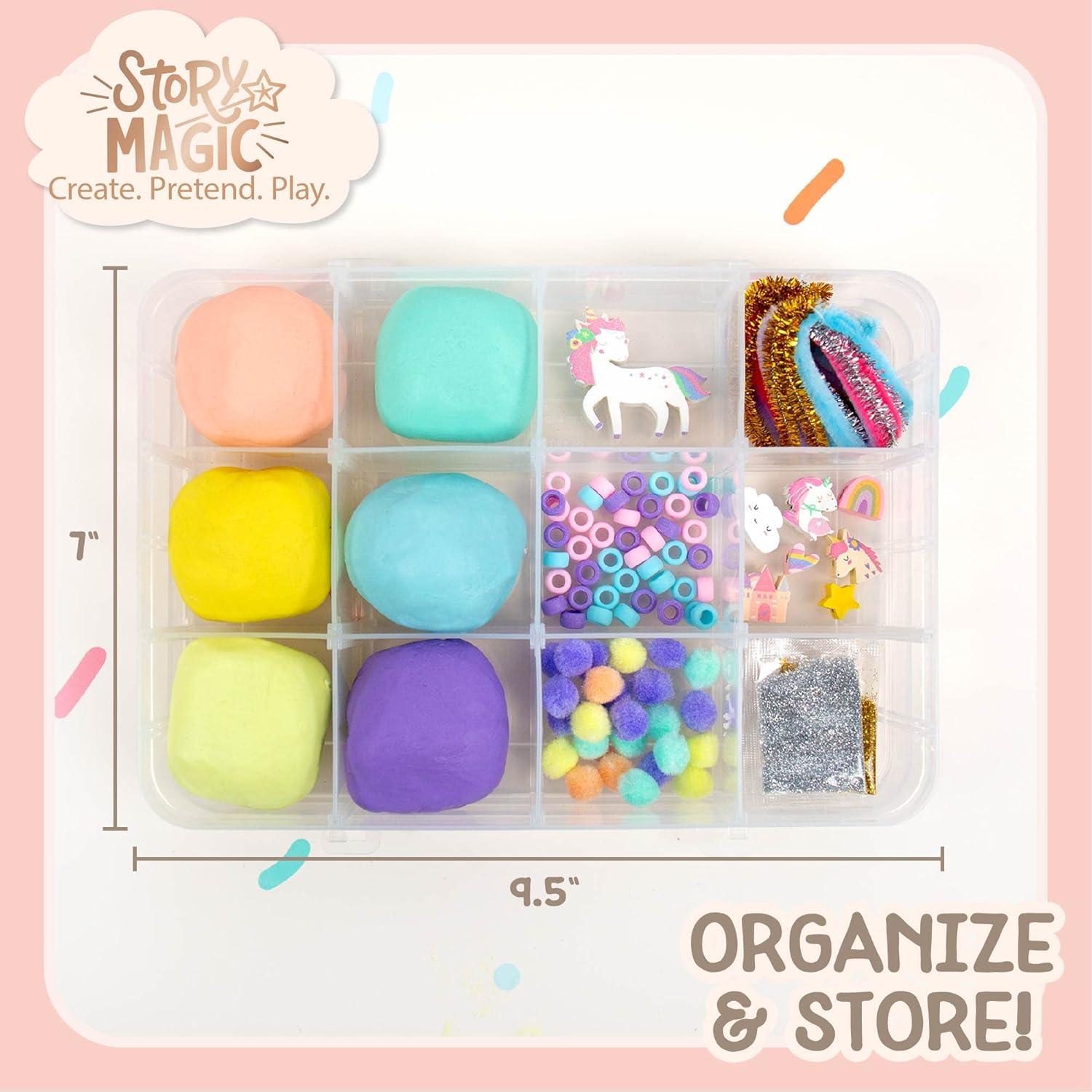 imageStory Magic Rainbow Unicorn Sensory Play Set Build Cognitive Development and Fine Motor Skills Tactile Activities for On The Go Sensory Toys for Preschoolers and Kids Ages 4 5 6 7 8