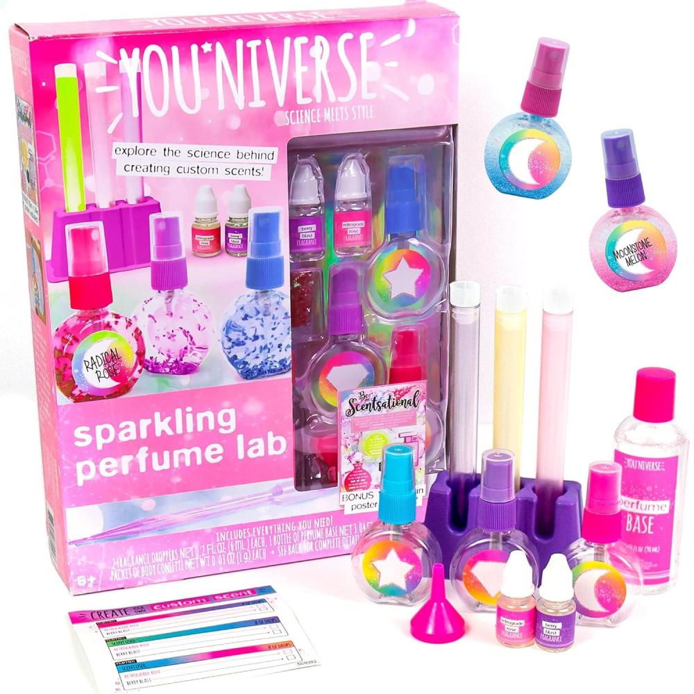 imageYouNiverse Cosmetic Colorist by Horizon Group USA Create 15 Hand Pressed Eyeshadows STEAM Kit Includes Magnetic Palette Colorful Pigments Tamper Tool ampamp More MultiPerfume Lab