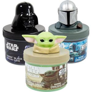Official STAR WARS Slime, 3-Pack Galaxy Slime Kit, Includes Darth Vader, The Mandalorian, Grogu, Perfect for Goodie Bags, Desk Toys, Star Wars Merch, Star Wars Toys, Bulk Party Favors for Kids 8-12(3-pack Slime Bundle (Vader  Mando  Grogu))