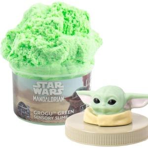 Official STAR WARS Slime, 3-Pack Galaxy Slime Kit, Includes Darth Vader, The Mandalorian, Grogu, Perfect for Goodie Bags, Desk Toys, Star Wars Merch, Star Wars Toys, Bulk Party Favors for Kids 8-12(Grogru Green Slime)