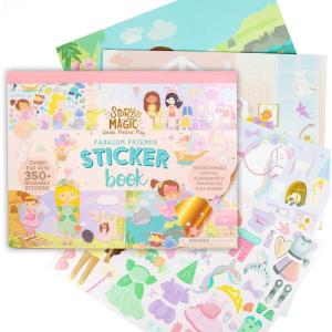 Story Magic Large Sticker Book by Horizon Group USA, Create Your Own Magical Adventures Inside a 14″ x 11″ Sticker Book, Over 350 Repositionable Stickers, Sticker Books for Kids 2-4