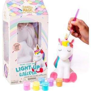 Story Magic Paint Your Own Light-Up Unicorn by Horizon Group USA, Paintable, Batteries Required, Color-Change, LED Night Light