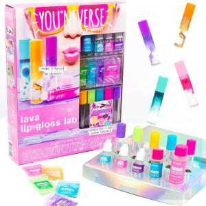 You*Niverse Cosmetic Colorist by Horizon Group USA: Create 15 Hand Pressed Eyeshadows, STEAM Kit, Includes Magnetic Palette, Colorful Pigments, Tamper Tool & More, Multi(Lava Lip Gloss)