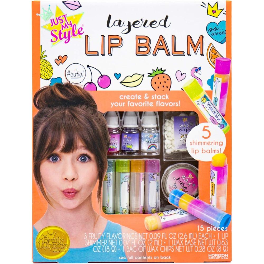 imageJust My Style Shimmer Pop Lip Gloss Create 5 LollipopShaped Lip Glosses Includes Funnel Empty Lip Gloss Containers Sweet Lip Gloss Base Body Glitter ampamp More DIY Lip Gloss Multi 208316JLip Balm