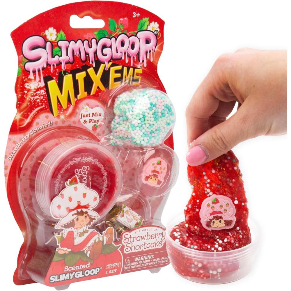 imageKuromi SLIMYGLOOP MixEMS Slime Collectible Charm with Fun AddIns Hello Kitty and Pink Glitter Slime Party Favors for Kids 812 Girls Toys Age 68 Sanrio StuffStrawberry Shortcake  Strawberry
