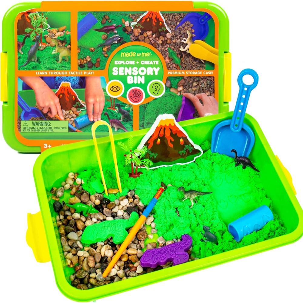 imageMade By Me Explore  Create Unicorn Sensory Bin  Sensory Bins for Toddlers  AllinOne Tactile Sensory Toys  Learn Through Play Toys  Unique Fine Motor Toys ampamp Magical Sensory ExperienceDino Galaxy