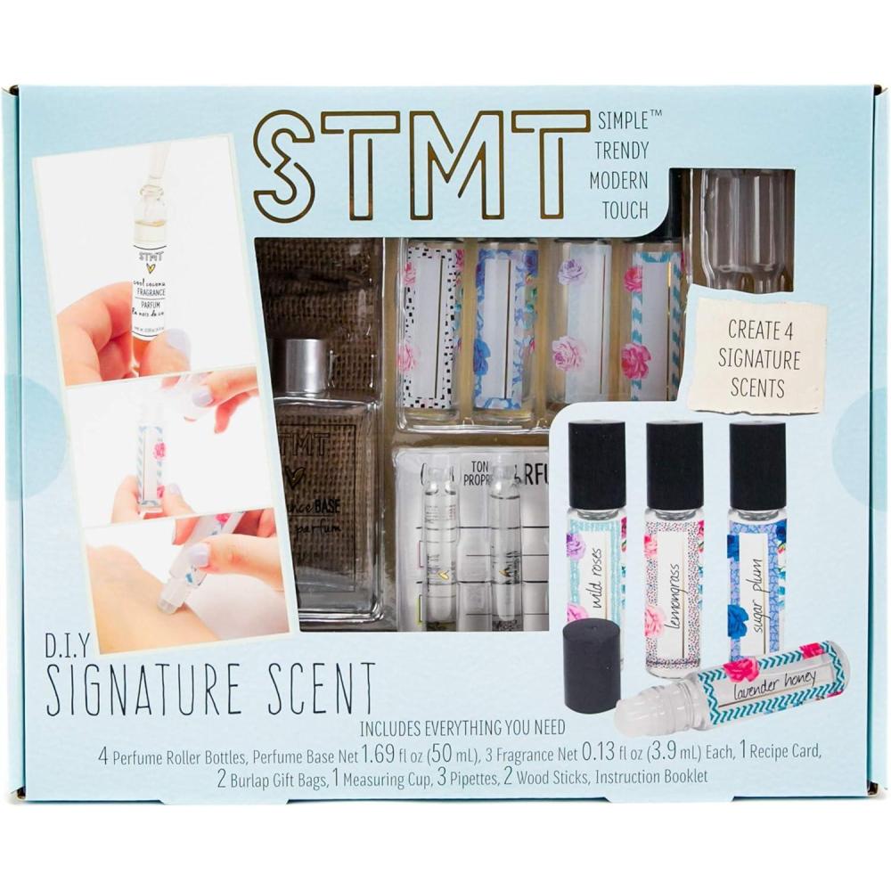 imageSTMT DIY Signature Spa Set by Horizon Group USA Mix ampamp Make Your Own Spa Supplies with Salt Scrubs Fragrances ampamp Shimmer Lotions MulticoloredScent