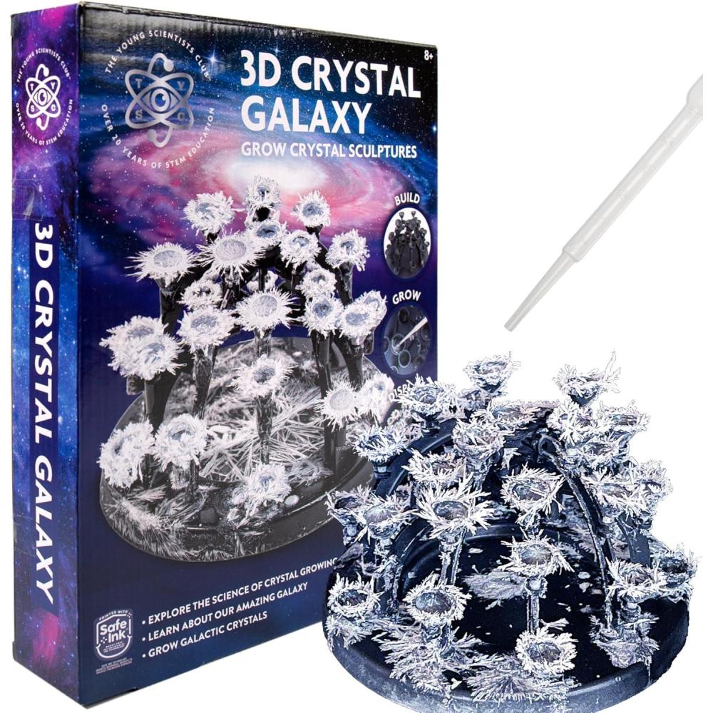 imageThe Young Scientists Club 3D Crystal Galaxy Grow Crystal Sculptures Crystal Growing Kit for Kids Science Experiments Gifts for Boys ampamp Girls STEM Kits for Kids STEM Toys 8 Year Old Boy Gift