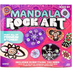 Galaxy Paint Your Own Rock Art by Horizon Group USA, Black(Mandala)